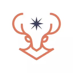 Abstract Design Featuring Unique Horned Animal Icon Logo Template