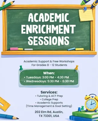 Academic Enrichment Workshop Sessions Flyer Template