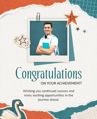 Achievement Congratulations Poster Template
