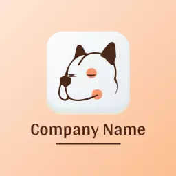 Adorable Cartoon Pitbull Design Suitable for Pet Services Logo Template