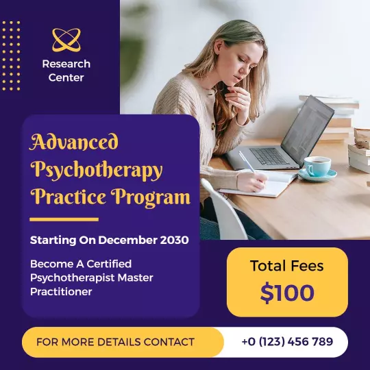 Advanced Psychotherapy Practice Program Instagram Flyer Template