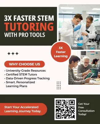 Advanced STEM Tutoring Program Flyer Template