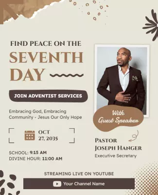 Adventist Community Service Event Flyer Template