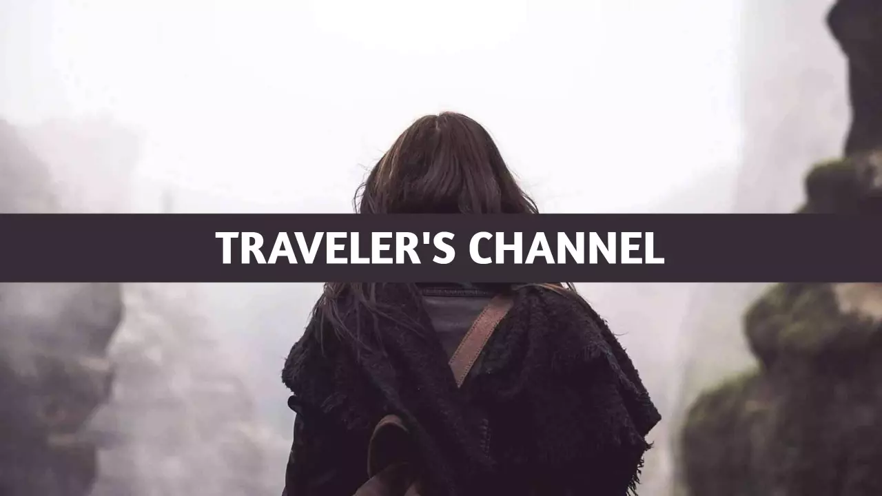 Adventure Seekers with Scenic Landscape Travel Banner Template