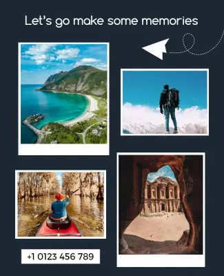 Adventure Travel Experience Promotion Flyer Template