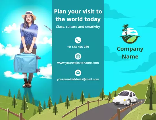 Adventure Travel Planning and Tour Package Brochure Template