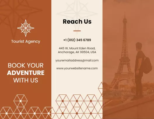 Adventure Travel Tour Packages and Jungle Safari Brochure Template