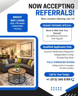 Affordable Housing Referral Program Flyer Template