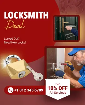 Affordable Locksmith Deals Advertisement Flyer Template