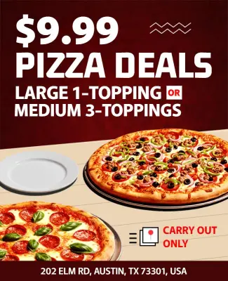 Affordable Pizza Deals Promotion Flyer Template