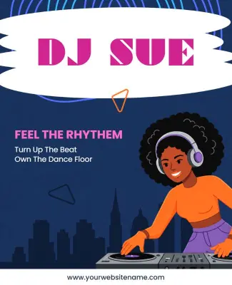 Afrobeat Club Music DJ Performance Poster Template
