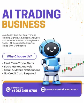 AI Trading Business Promotion Flyer Template