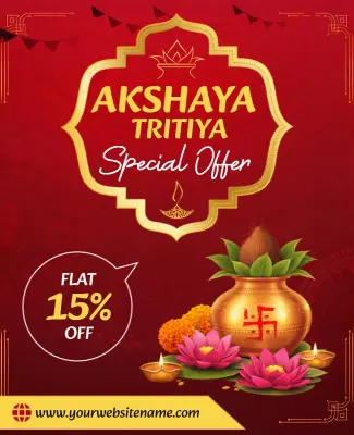 Akshaya Tritiya Special Offer Poster Template