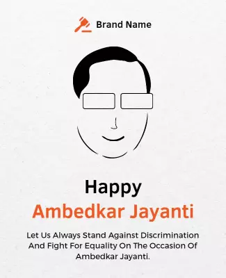 Ambedkar Jayanti Celebration Flyer Template