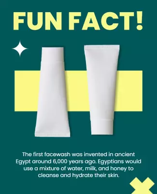 Ancient Skincare History Fact Flyer Template