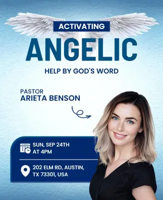 Angelic Blessings Workshop Flyer Template