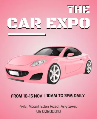 Annual Car Expo Event Flyer Template