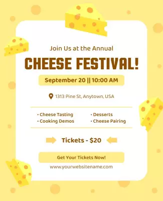Annual Cheese Festival Event Flyer Template