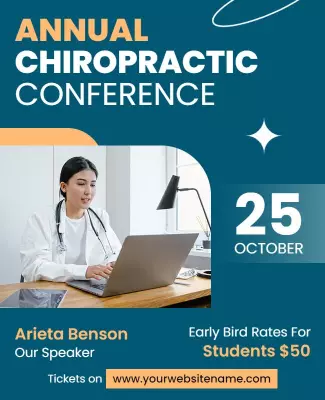 Annual Chiropractic Conference Event Flyer Template