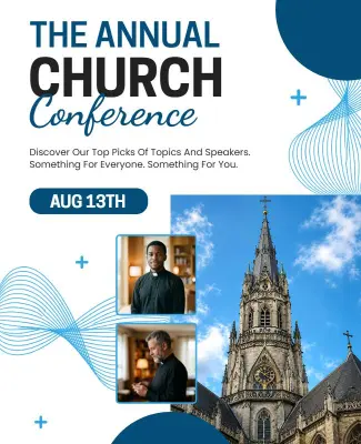 Annual Church Conference Event Poster Template