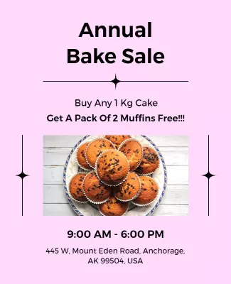Annual Community Bake Sale Flyer Template