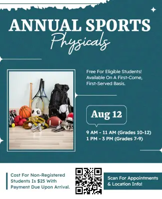 Annual Sports Physicals Event Flyer Template