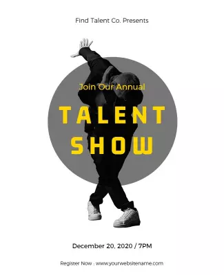 Annual Talent Show Event Flyer Template
