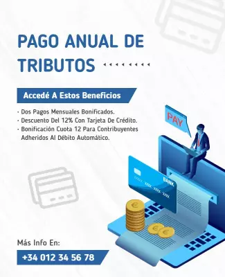 Annual Tax Payment Benefits Flyer Template