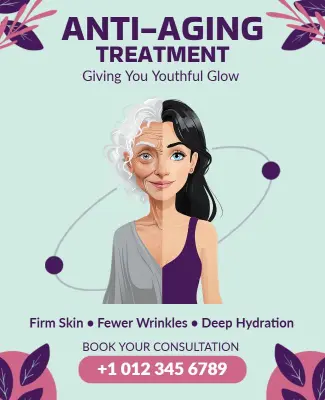 Anti-Aging Treatment Consultation Flyer Template
