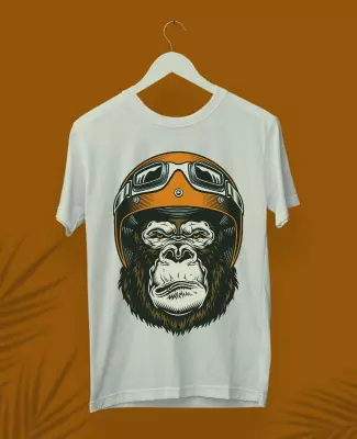 Antique Bronze Monkey T Shirt Flyer Template