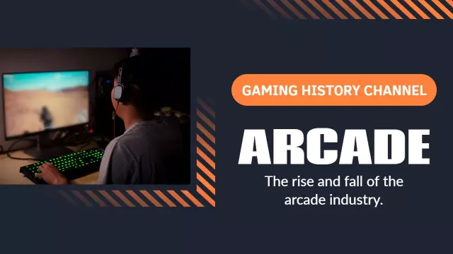 Arcade Gaming History Evolution YouTube Thumbnail Template