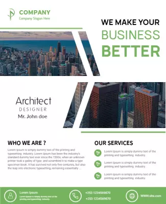 Architectural Design Services Business Flyer Template