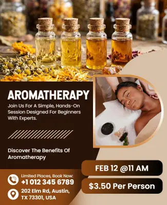 Aromatherapy Workshop Flyer Template