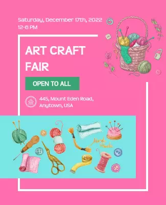 Art Craft Fair Event Flyer Template