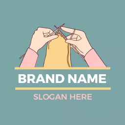 Artistic Hands Creating Beautiful Handicraft Items Logo Template