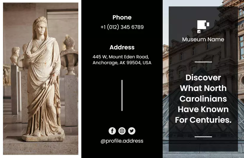 Artistic Heritage Artwork and Museum Events Brochure Template