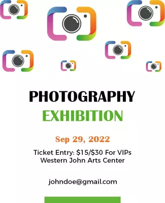 Artistic Photography Exhibition Event Flyer Template