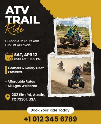 ATV Trail Ride Event Flyer Template
