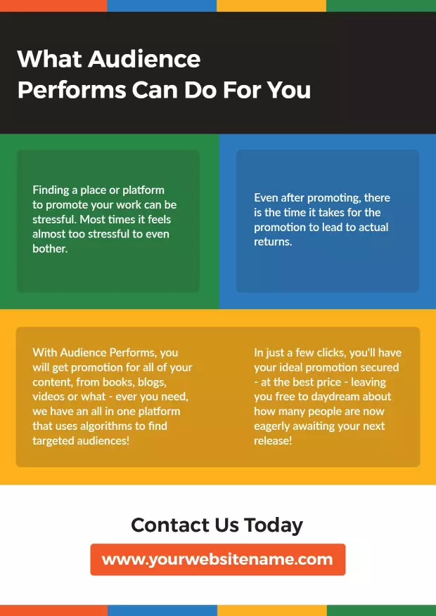 Audience Promotion Services Information Flyer Template