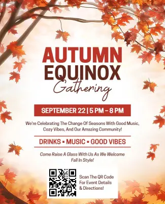 Autumn Equinox Celebration Gathering Flyer Template