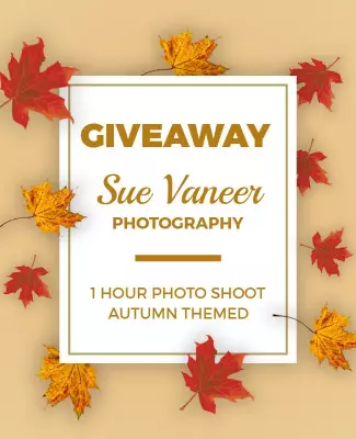 Autumn Themed Photography Giveaway Flyer Template