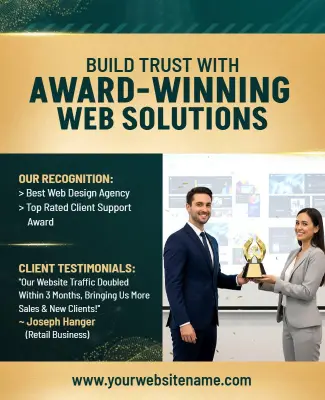 Award-Winning Website Services Flyer Template