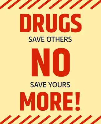 Awareness Campaign Against Drug Abuse Poster Template
