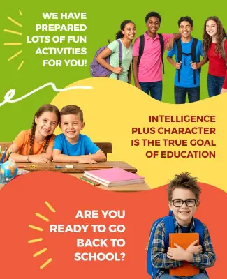 Back to School Activities Poster Template