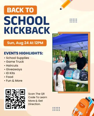 Back to School Event Kickback Flyer Template