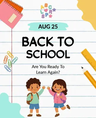 Back to School Kids Poster Template