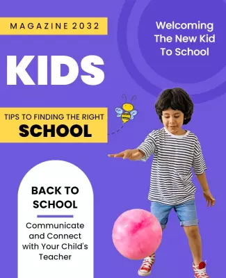 Back to School Kids Welcome Flyer Template
