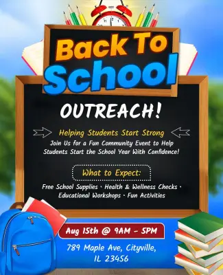 Back to School Outreach Flyer Template