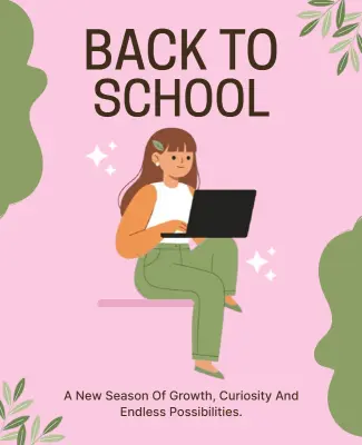 Back to School Student Learning Poster Template
