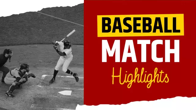 Baseball Hit Swing Play Highlights YouTube Thumbnail Template